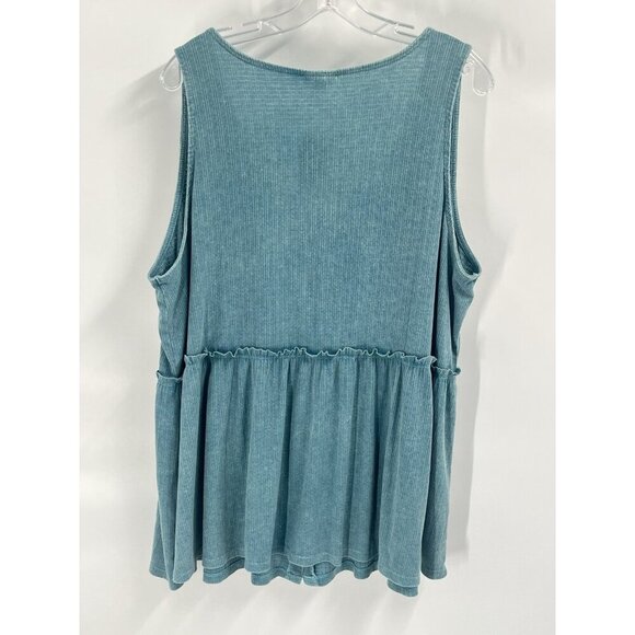Torrid Blue Tank Top Boho Sz 2X NWT - Picture 5 of 5